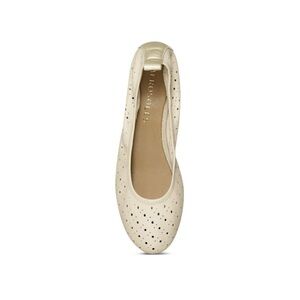 Aerosoles Leather Ballet Flats Wooster Ivory